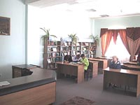 Читальный зал в библиотеке Н.И. Рыжкова
